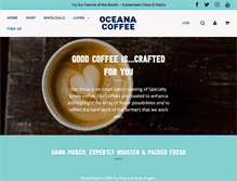 Tablet Screenshot of oceanacoffee.com